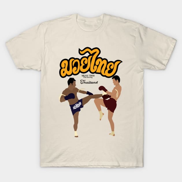 Thai Boxing Born to Fight T-Shirt by KewaleeTee